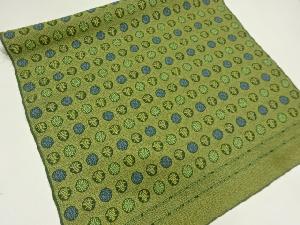 リサイクル　龍村美術織物製　纐纈寿に菊模様織出し生地